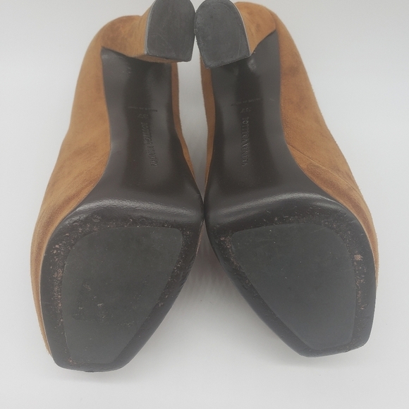 166- Bottega Veneta Women’s Suede Platform Heels Size 37 EU / 6.5 US - Picture 7 of 11
